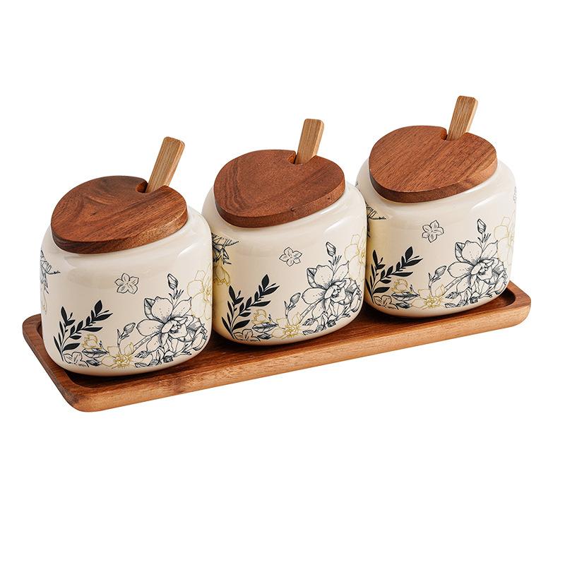 Japanese Creative Blue and White Ceramic Seasoning Jar 3-piece Set Household Kitchen Spice Jar Salt Shaker Sugar Seasoning Box
Japanese Creative Blue and White Ceramic Seasoning Jar 3-piece Set Household Kitchen Spice Jar Salt Shaker Sugar Seasoning Box