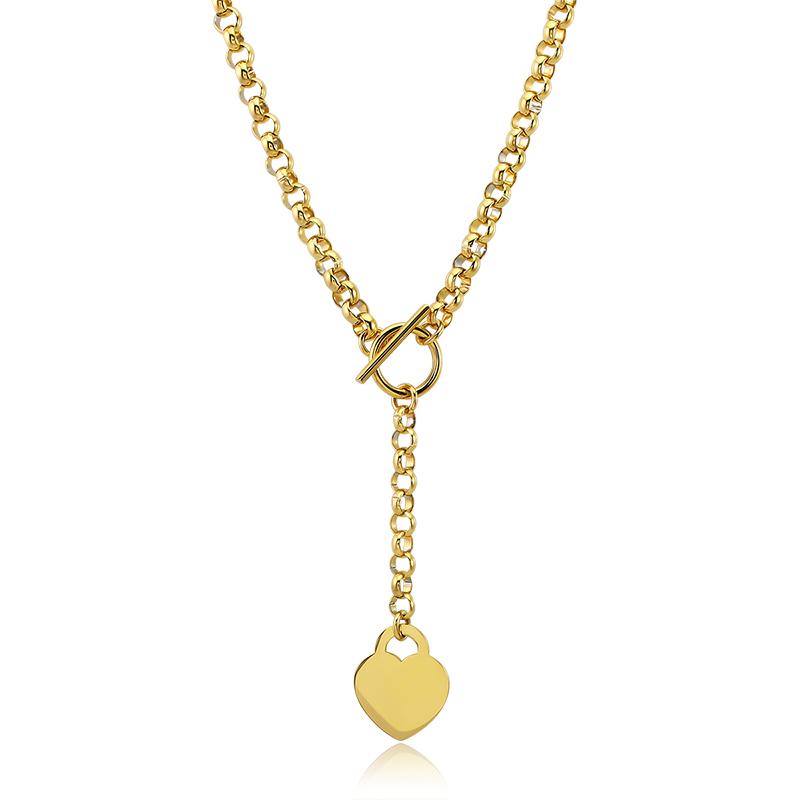 Rolo Chain Necklace Love Heart Pendant Long Chain Tag Charm Statement Necklace Toggle Lock Pendant Choker Necklace For Women
Rolo Chain Necklace Love Heart Pendant Long Chain Tag Charm Statement Necklace Toggle Lock Pendant Choker Necklace For Women