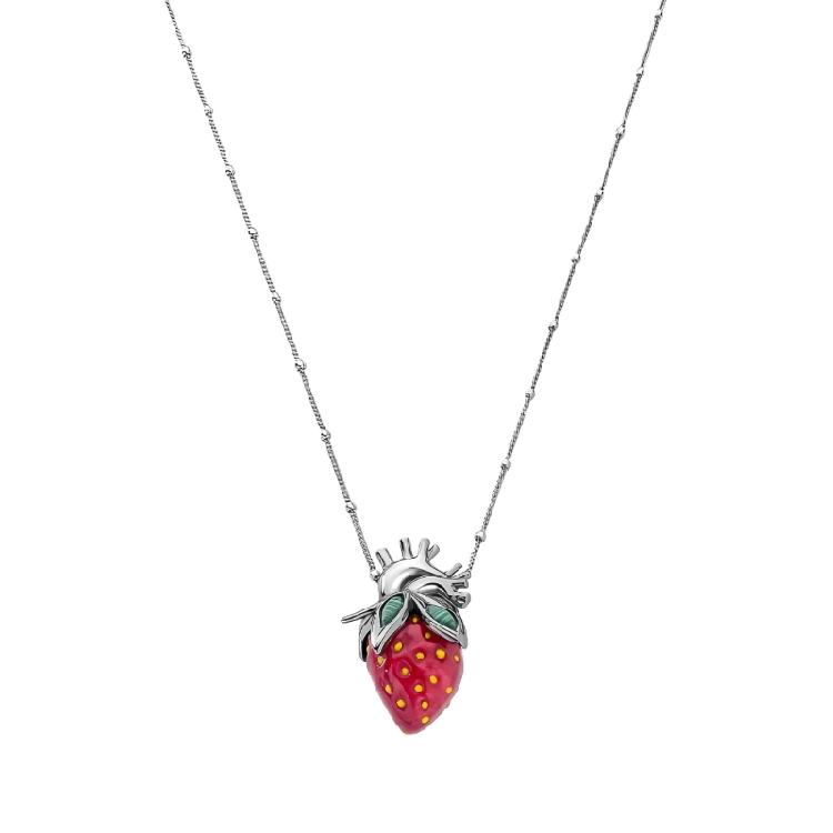 Fashionable Strawberry Pendant Necklace Delicate Neck Jewelry Stainless Steel Chain Necklace with Adjustable Length 1
Fashionable Strawberry Pendant Necklace Delicate Neck Jewelry Stainless Steel Chain Necklace with Adjustable Length 1