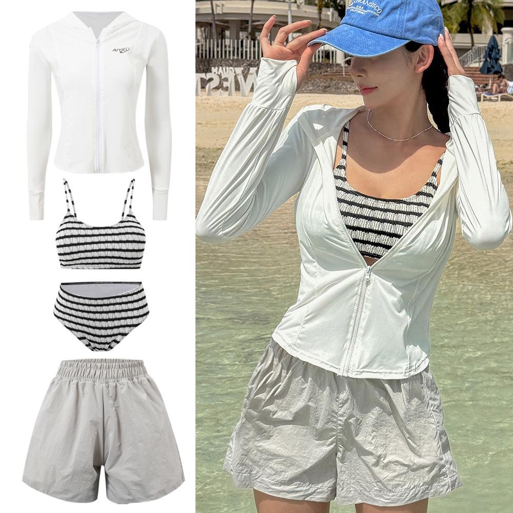Women s 4-Piece Long Sleeve Hooded Swimsuit - Slimming, Sun-Protective, and Conservative for Beach & Hot Springs M
Women s 4-Piece Long Sleeve Hooded Swimsuit - Slimming, Sun-Protective, and Conservative for Beach & Hot Springs M