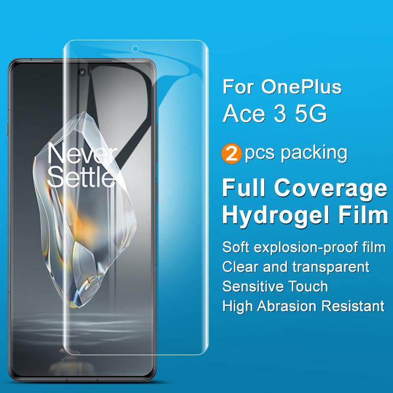 IMAK 2Pcs/Set Hydrogel Film III for OnePlus Ace 3 5G/12R 5G Touch Sensitive Film HD Clear TPU Screen Protector
IMAK 2Pcs/Set Hydrogel Film III for OnePlus Ace 3 5G/12R 5G Touch Sensitive Film HD Clear TPU Screen Protector
