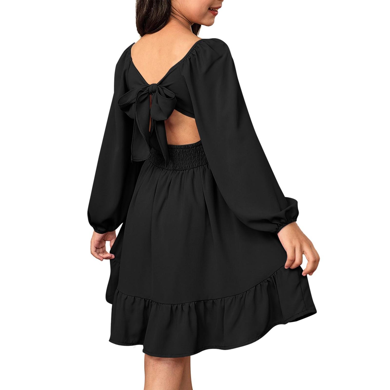 Летнее платье для девочек с длинными рукавами и открытыми плечами, размер 4-15 лет 130 чёрный
Летнее платье для девочек с длинными рукавами и открытыми плечами, размер 4-15 лет 130 чёрный