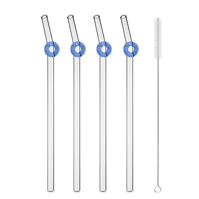 4Pcs Drinking Straw Set High Borosilicate Glass Bent Straws Set with Brush Milk Shake Coffee Cocktail Straw Bar Drinkware
4Pcs Drinking Straw Set High Borosilicate Glass Bent Straws Set with Brush Milk Shake Coffee Cocktail Straw Bar Drinkware