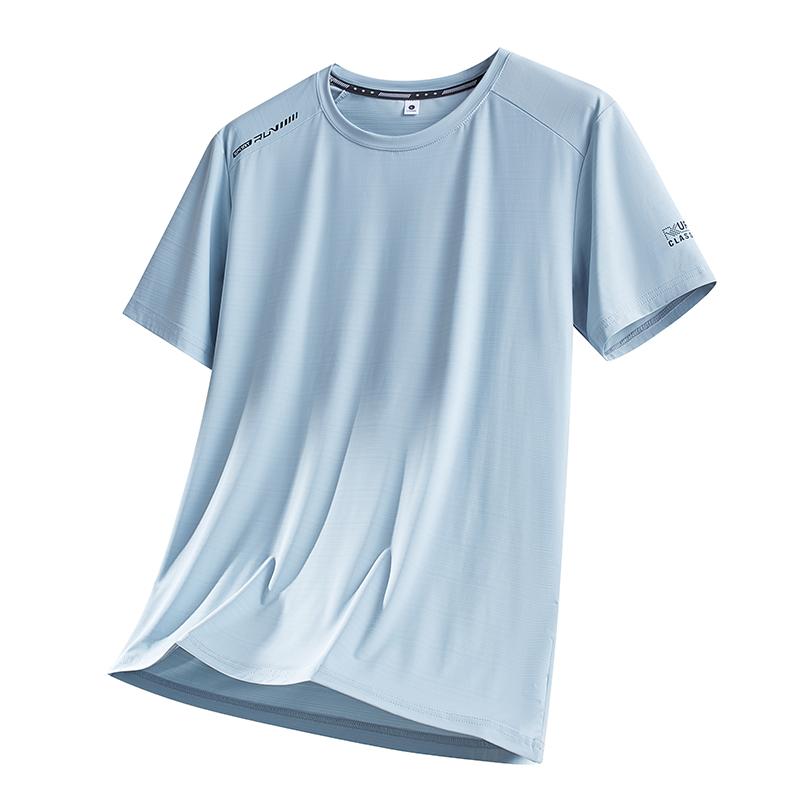 Ice Silk Short T-shirt Men s Fitness Ice Silk Half-sleeve Men s Breathable Mesh Loose Plus Fat Plus Size Sports Short-sleeved 3XL світло-синій колір
Ice Silk Short T-shirt Men s Fitness Ice Silk Half-sleeve Men s Breathable Mesh Loose Plus Fat Plus Size Sports Short-sleeved 3XL світло-синій колір