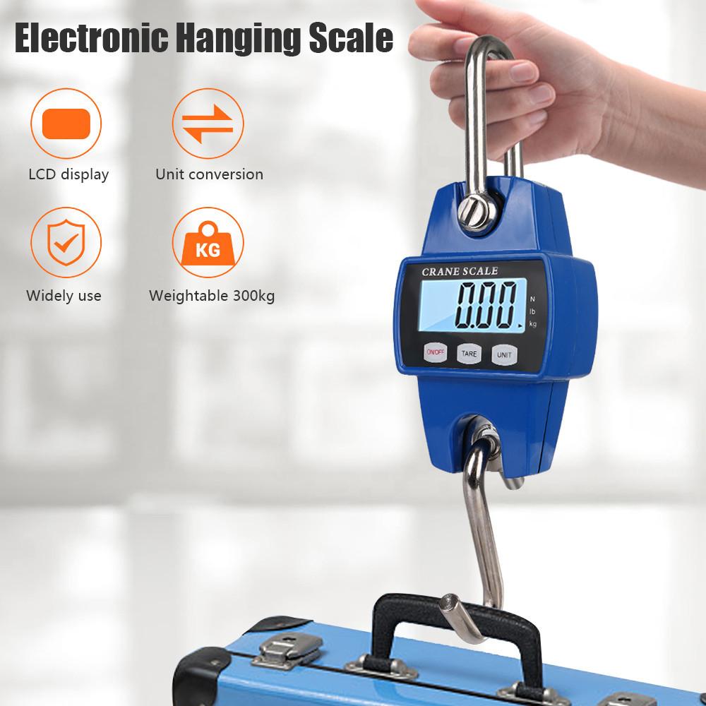 Portable Electronic Hanging Scale Stainless Steel Crane Scale 300kg Digital Heavy Duty Hanging Hook Scales 18.5*17.5*5cm
Portable Electronic Hanging Scale Stainless Steel Crane Scale 300kg Digital Heavy Duty Hanging Hook Scales 18.5*17.5*5cm