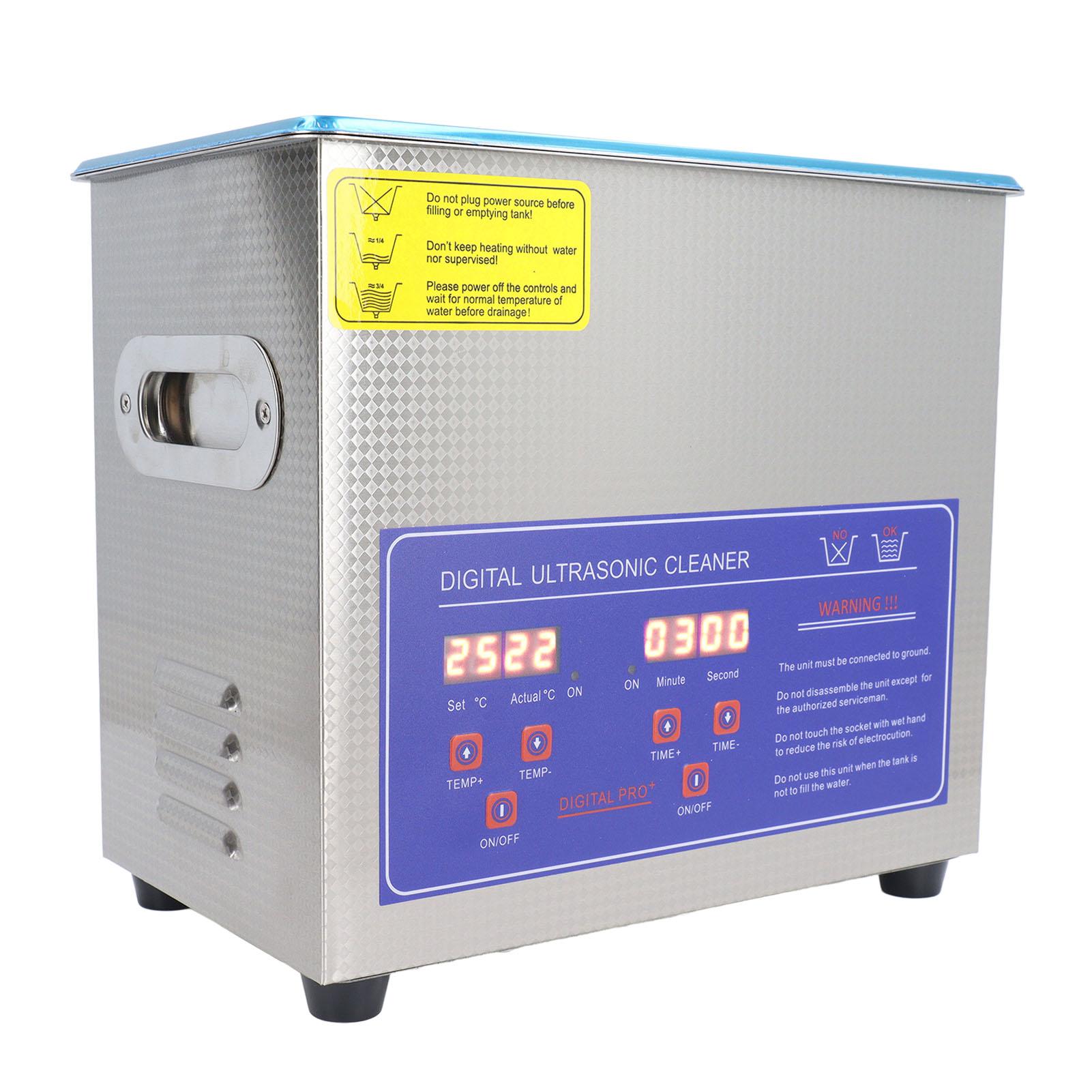 Ультразвуковой очиститель 3 л 120 Вт с таймером, регулируемой температурой, 40 кГц, цифровая чистящая машина 100 Вт
Ультразвуковой очиститель 3 л 120 Вт с таймером, регулируемой температурой, 40 кГц, цифровая чистящая машина 100 Вт