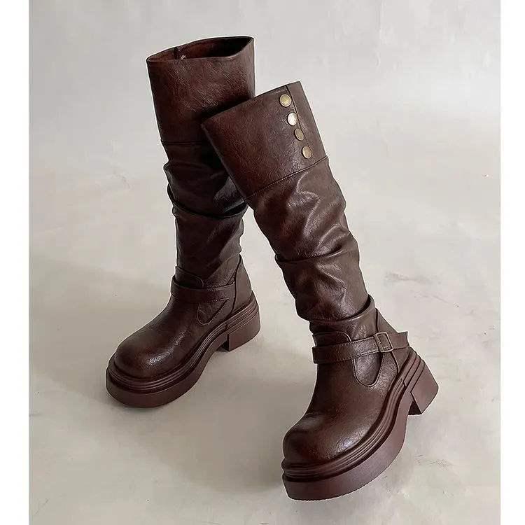 2025 Новые женские ботинки на толстой подошве Black Knight - Подчеркивающие стройность ног, увеличивающие рост для осени и зимы 40
2025 Новые женские ботинки на толстой подошве Black Knight - Подчеркивающие стройность ног, увеличивающие рост для осени и зимы 40