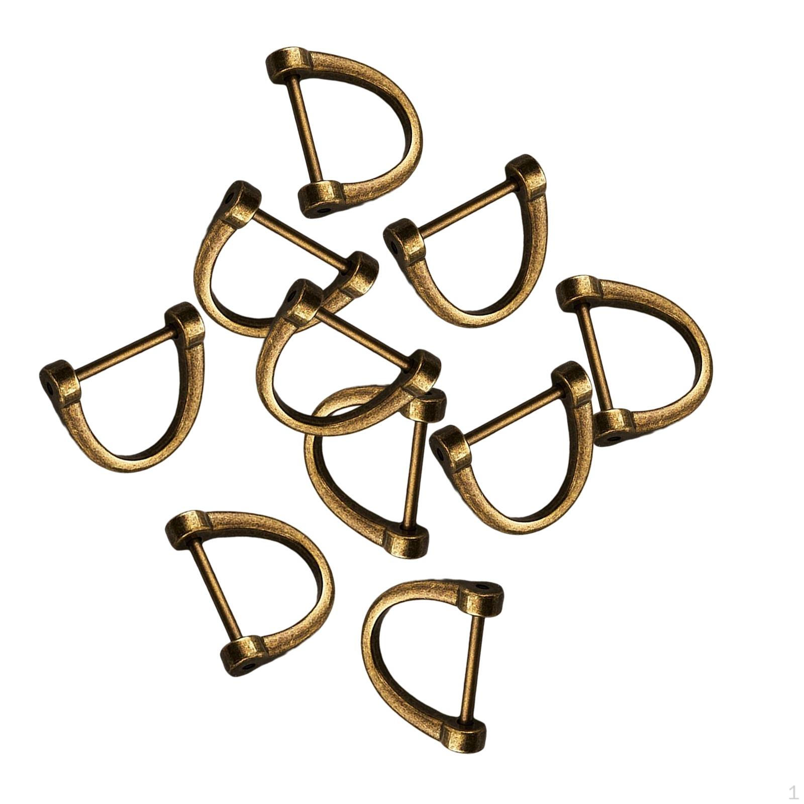 10 штук Пряжки D Rings Key Chian Металевий гвинт у дужці ручної роботи для DIY шкіряного нашийника Copper Colors
10 штук Пряжки D Rings Key Chian Металевий гвинт у дужці ручної роботи для DIY шкіряного нашийника Copper Colors