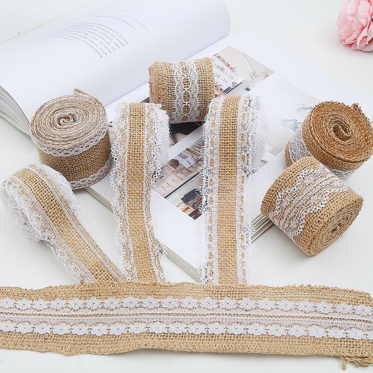 Colored Lace Burlap Roll for DIY Crafts, Handmade Packaging, and Vase Decoration. 2 meters/pack
Colored Lace Burlap Roll for DIY Crafts, Handmade Packaging, and Vase Decoration. 2 meters/pack