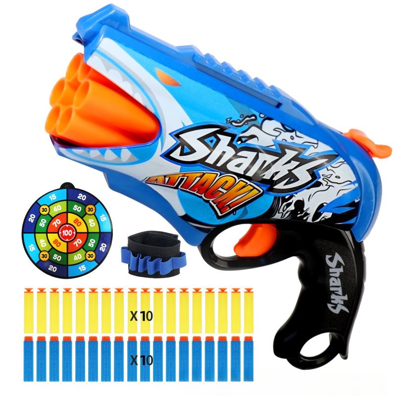 Детский пневматический пистолет с мягкими пулями, игрушки, граффити, акула, цветовая схема, 6 патронов, автоматический, безопасный, для стрельбы на открытом воздухе, для спорта, для детей, мальчиков, подарки
Детский пневматический пистолет с мягкими пулями, игрушки, граффити, акула, цветовая схема, 6 патронов, автоматический, безопасный, для стрельбы на открытом воздухе, для спорта, для детей, мальчиков, подарки