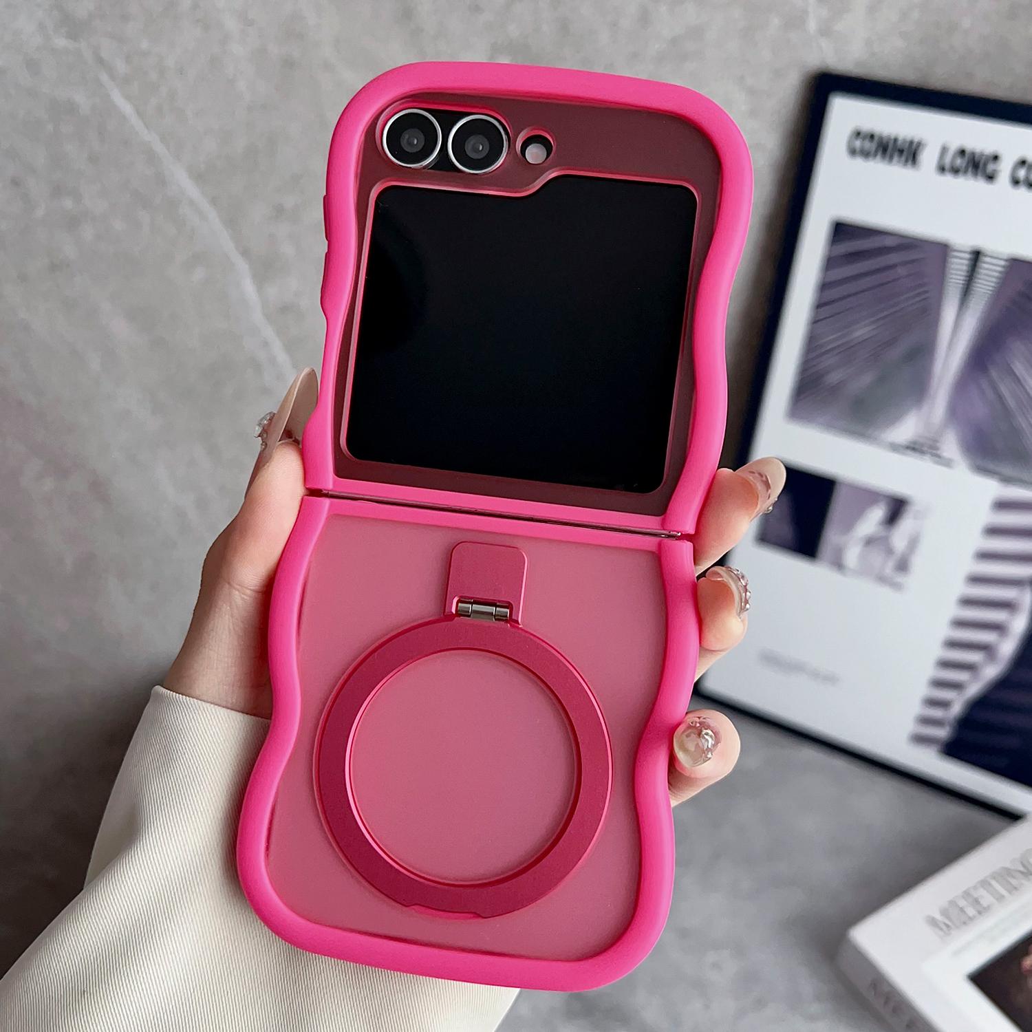 Магнитный чехол-подставка для Samsung Galaxy Z Flip6 5G/Flip5 5G, TPU+PC чехол для телефона с волнистым краем и покрытием, имитирующим кожу Rose
Магнитный чехол-подставка для Samsung Galaxy Z Flip6 5G/Flip5 5G, TPU+PC чехол для телефона с волнистым краем и покрытием, имитирующим кожу Rose