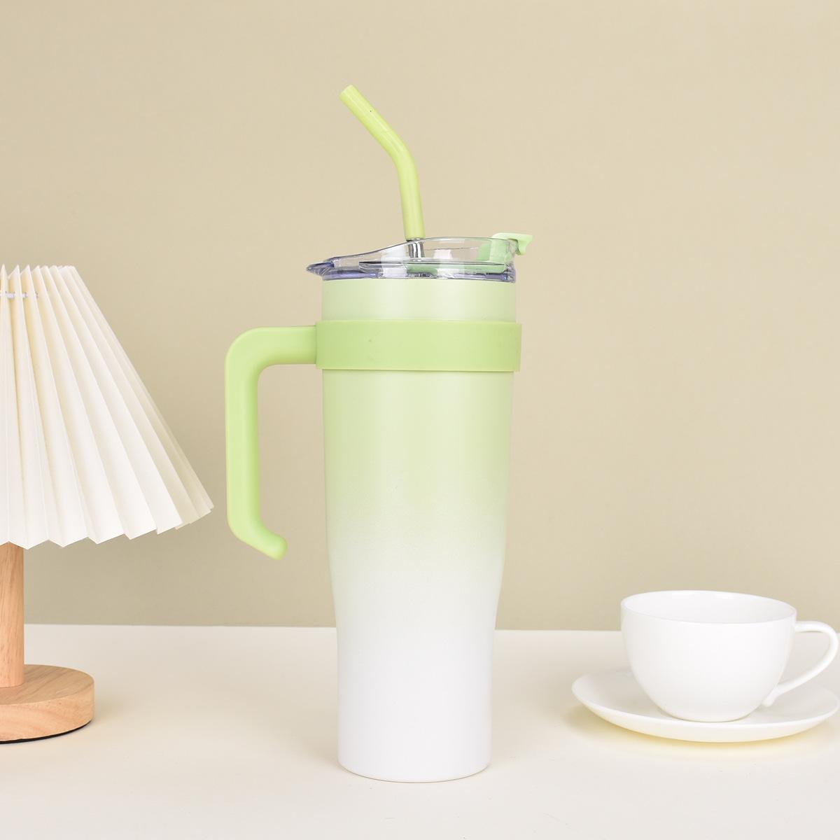 Градуированная автомобильная кружка из нержавеющей стали, двойная вакуумная автомобильная термокружка, портативная большая емкость для льда Bullock Cup 40oz