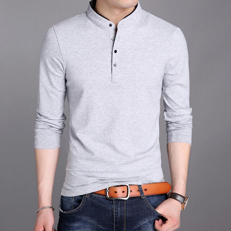 Men s Long-Sleeve Stand Collar Base Layer Shirt - Pure Cotton Solid Color, Slim Fit, Korean Style for Spring & Autumn 2XL - 150-165 lbs recommended серый
Men s Long-Sleeve Stand Collar Base Layer Shirt - Pure Cotton Solid Color, Slim Fit, Korean Style for Spring & Autumn 2XL - 150-165 lbs recommended серый