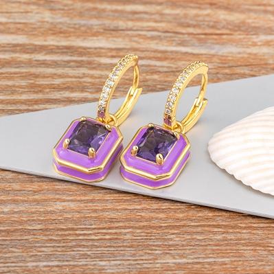 Nidin Fashion Geometric Women s Ear Buckle Earrings Zircon Gold Plated Engagement Wedding Birthday Gift Jewelry Accessories фіолетовий
Nidin Fashion Geometric Women s Ear Buckle Earrings Zircon Gold Plated Engagement Wedding Birthday Gift Jewelry Accessories фіолетовий