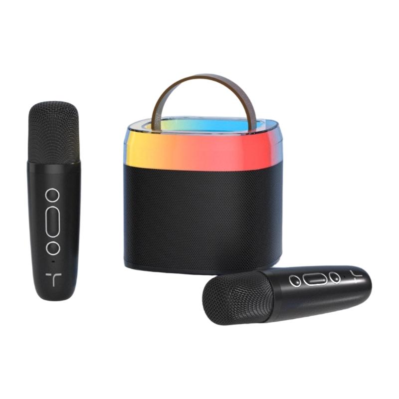 Mini Karaoke Machine with 2 Wireless Microphones for Kids Adults Travel Portable Bluetooth-compatible Karaoke Speaker чорний
Mini Karaoke Machine with 2 Wireless Microphones for Kids Adults Travel Portable Bluetooth-compatible Karaoke Speaker чорний