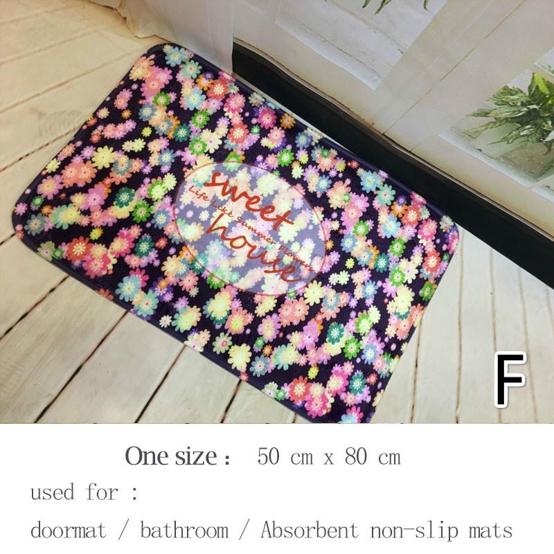 1 шт. 50*80 см Ковер с цветочным принтом Коврик для ванной Комнатные входные коврики Дверной коврик Нескользящий коврик для пола F
1 шт. 50*80 см Ковер с цветочным принтом Коврик для ванной Комнатные входные коврики Дверной коврик Нескользящий коврик для пола F