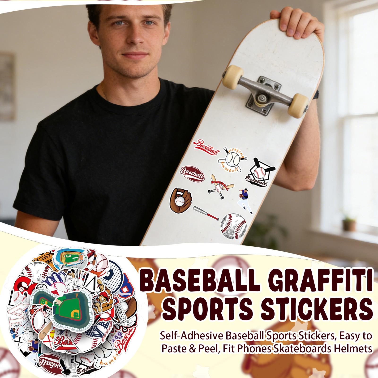 50 Pack Baseball Graffiti Stickers for Water Bottles Laptops Skateboards Suitcases Notebooks Scrapbooks Decor DIY Projects One Size
50 Pack Baseball Graffiti Stickers for Water Bottles Laptops Skateboards Suitcases Notebooks Scrapbooks Decor DIY Projects One Size