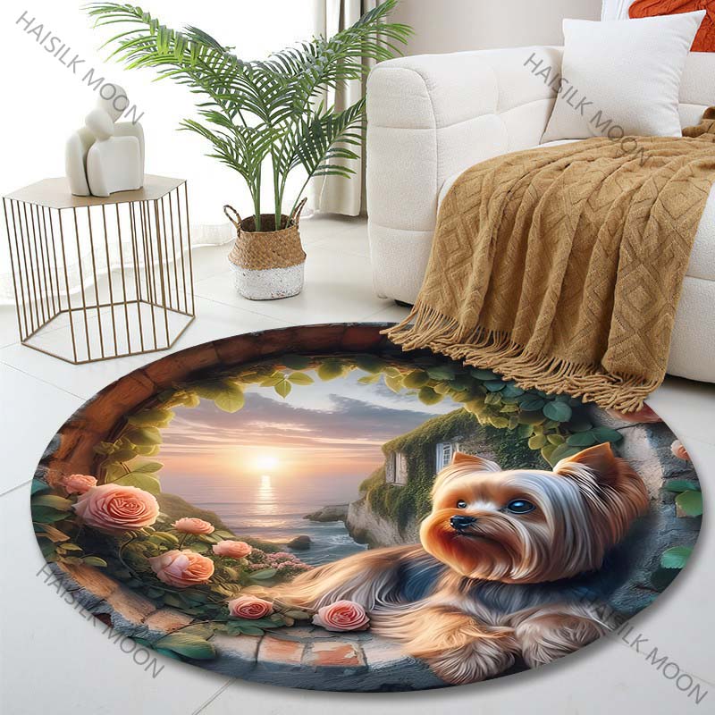 Multiple sizes Yorkshire Terrier Sunset seaside Print Round Carpet Living Room Bedroom Table Chair Sofa Decorative Carpet Diameter -60cm
Multiple sizes Yorkshire Terrier Sunset seaside Print Round Carpet Living Room Bedroom Table Chair Sofa Decorative Carpet Diameter -60cm