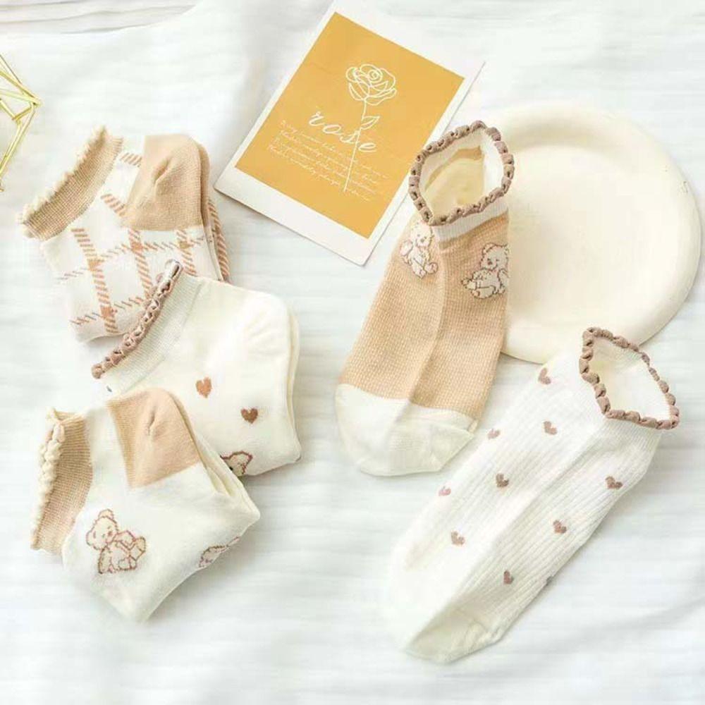 Line Grid Ruffled Short Socks Love Heart Cartoon Tube Socks Creative Bear Ankle Socks Students Style 5
Line Grid Ruffled Short Socks Love Heart Cartoon Tube Socks Creative Bear Ankle Socks Students Style 5