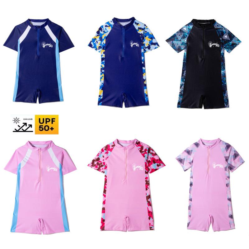 Boys Quick-Dry Short-Sleeve Swimwear: One-Piece Swimsuit for Kids, Sizes Small to Large, Perfect for Surfing and Swimming. XXL (9-11 years)
Boys Quick-Dry Short-Sleeve Swimwear: One-Piece Swimsuit for Kids, Sizes Small to Large, Perfect for Surfing and Swimming. XXL (9-11 years)