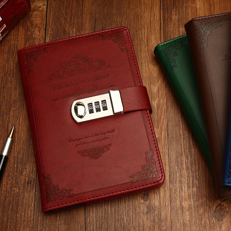 A5 Retro Password Lock Book Lock Diary Creative Account Book Student Leather Notepad office School Stationery Notebook A5 зелений
A5 Retro Password Lock Book Lock Diary Creative Account Book Student Leather Notepad office School Stationery Notebook A5 зелений