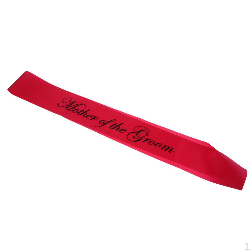The Groom Fabric Sashes Bridal Rose Red Black
The Groom Fabric Sashes Bridal Rose Red Black