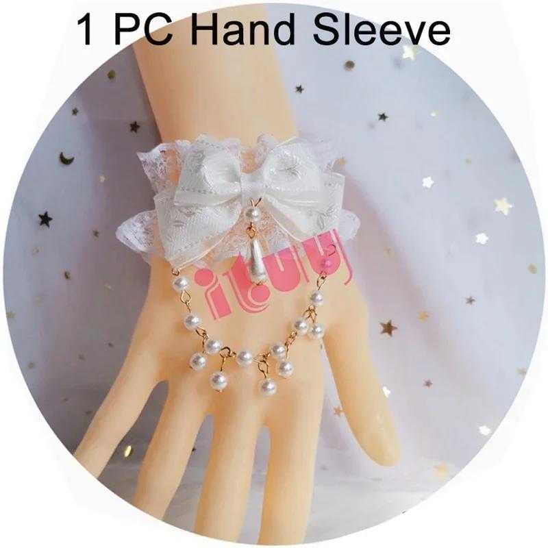 Japanese Kawaii Lolita KC Hand Sleeve Bracelet Red Bowknot Pearl Pendant Lace Hand Sleeve Girl Ornaments Bride Accessories One Size
Japanese Kawaii Lolita KC Hand Sleeve Bracelet Red Bowknot Pearl Pendant Lace Hand Sleeve Girl Ornaments Bride Accessories One Size