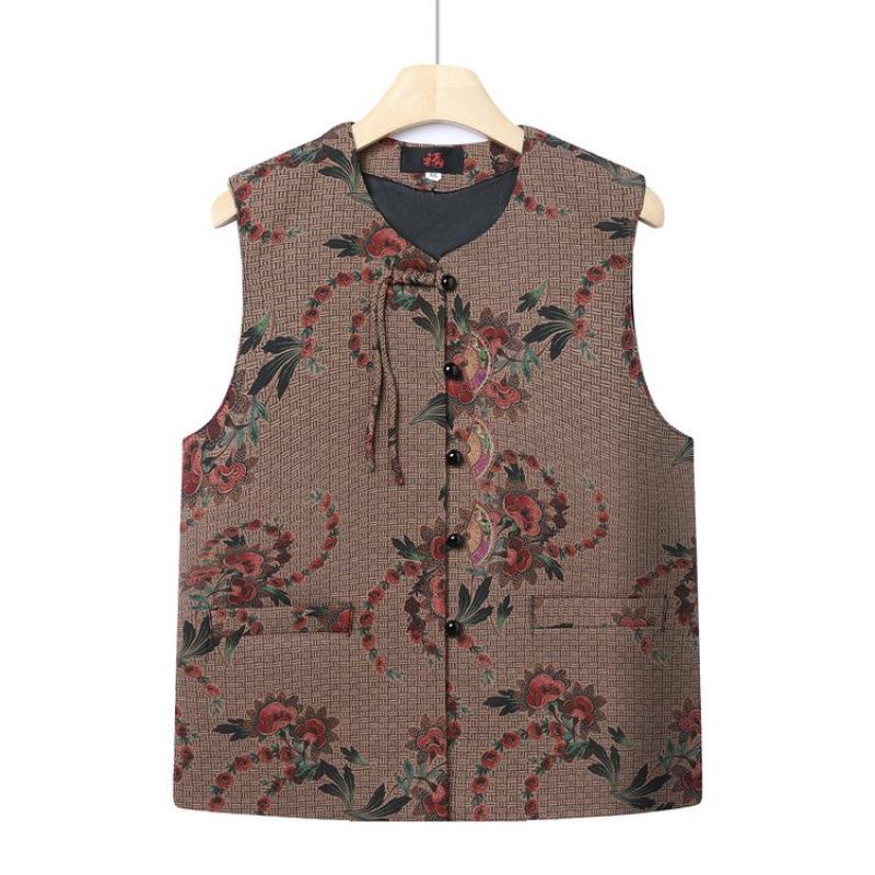 Chinese Style Tang Suit Spring Vest for Middle-Aged and Elderly Women 2XL (105-120 jin) хаки
Chinese Style Tang Suit Spring Vest for Middle-Aged and Elderly Women 2XL (105-120 jin) хаки