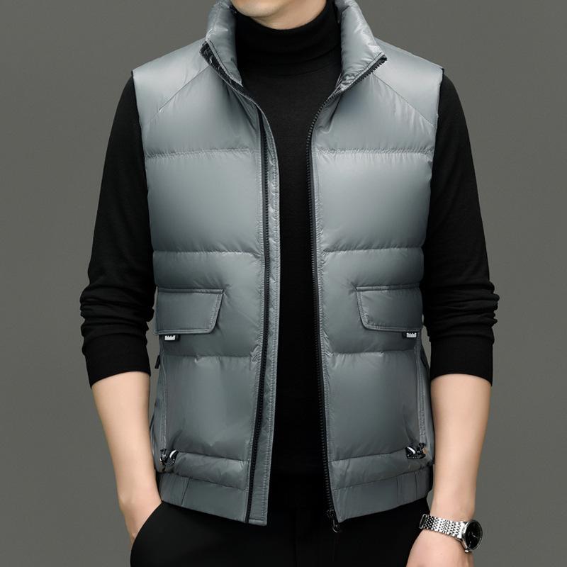 Men s Korean Style Down Vest: Stand Collar, Warm, Windproof & Sleeveless for Autumn/Winter S
Men s Korean Style Down Vest: Stand Collar, Warm, Windproof & Sleeveless for Autumn/Winter S