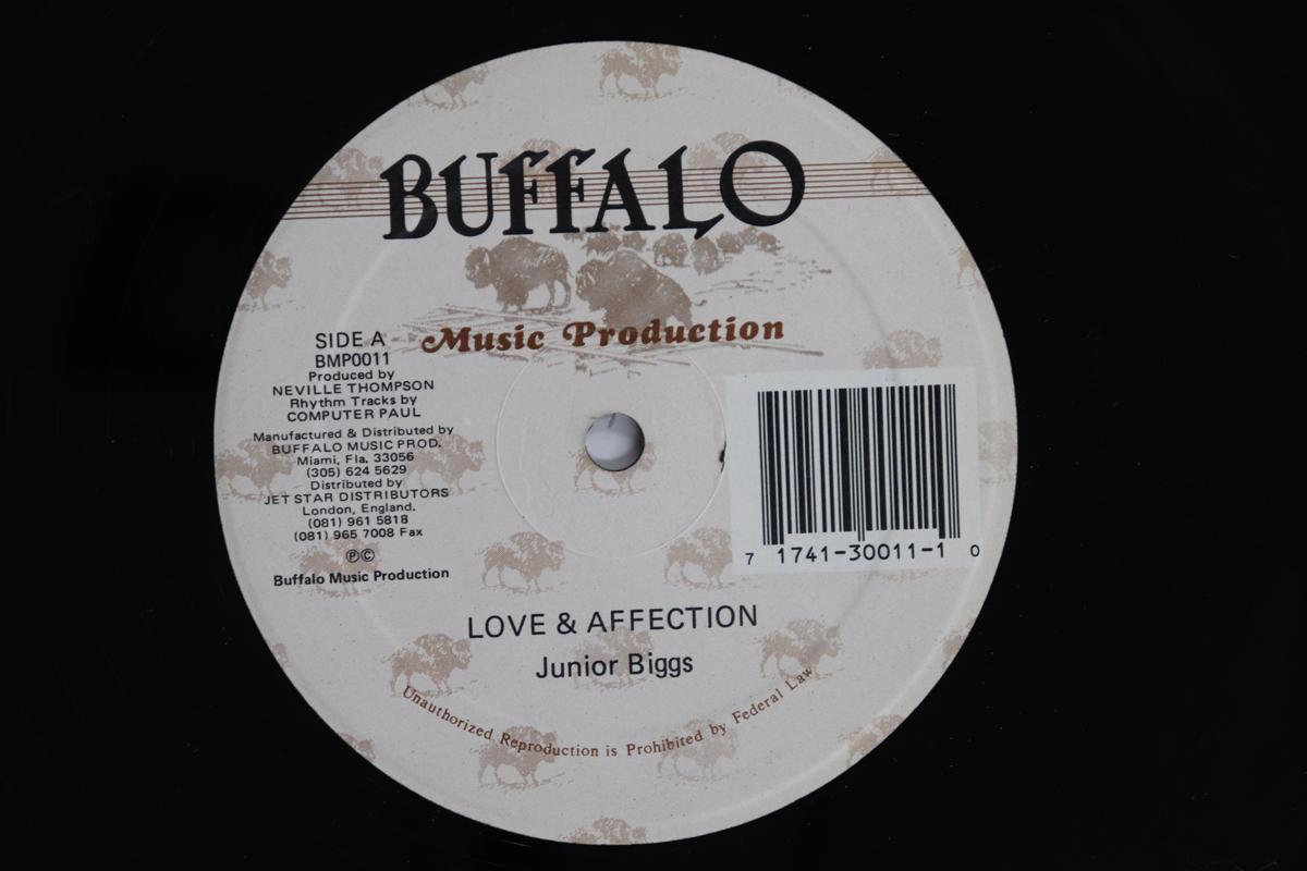 12inch Record JUNIOR BIGGS Love Affection Dub Mix BMP0011 BUFFALO MUSIC P US Reggae Ska Dub Used
12inch Record JUNIOR BIGGS Love Affection Dub Mix BMP0011 BUFFALO MUSIC P US Reggae Ska Dub Used