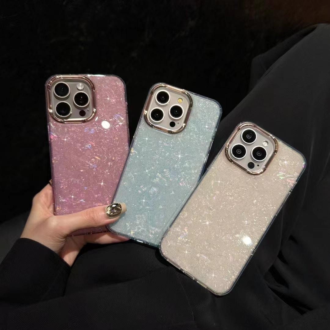 Чехол для мобильного телефона iPhone 16 с узором ракушки, подходит для Apple 15, акриловый с блестками, iPhone 14 с гальваническим покрытием, 13promax Apple 16 белый
Чехол для мобильного телефона iPhone 16 с узором ракушки, подходит для Apple 15, акриловый с блестками, iPhone 14 с гальваническим покрытием, 13promax Apple 16 белый
