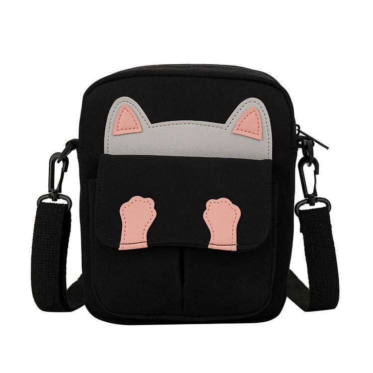 Корейская версия сумки через плечо, новая литературная студенческая сумка большой вместимости, японская кампусная сумка с милым котом, холщовая сумка, женская сумка чёрный
Корейская версия сумки через плечо, новая литературная студенческая сумка большой вместимости, японская кампусная сумка с милым котом, холщовая сумка, женская сумка чёрный