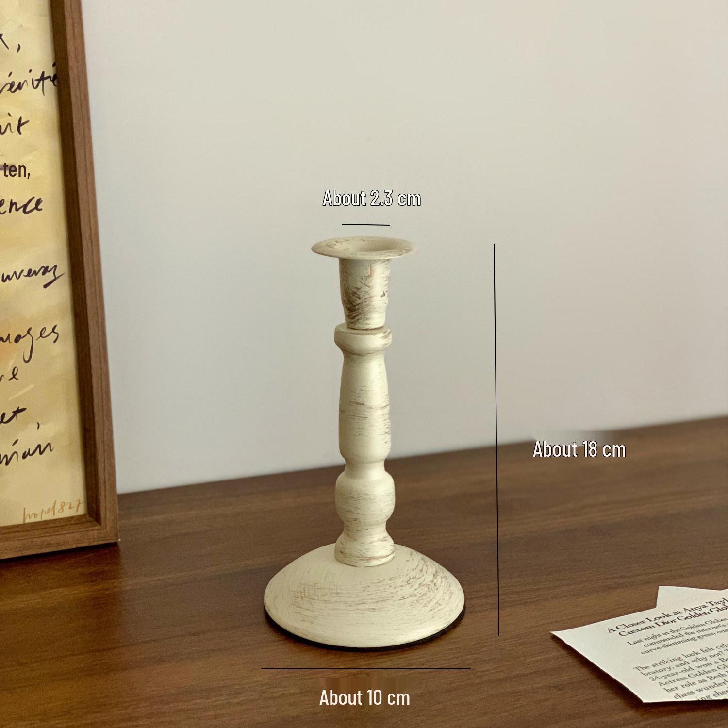 American Retro White Iron Candlestick Holder for Candlelight Dinner
American Retro White Iron Candlestick Holder for Candlelight Dinner