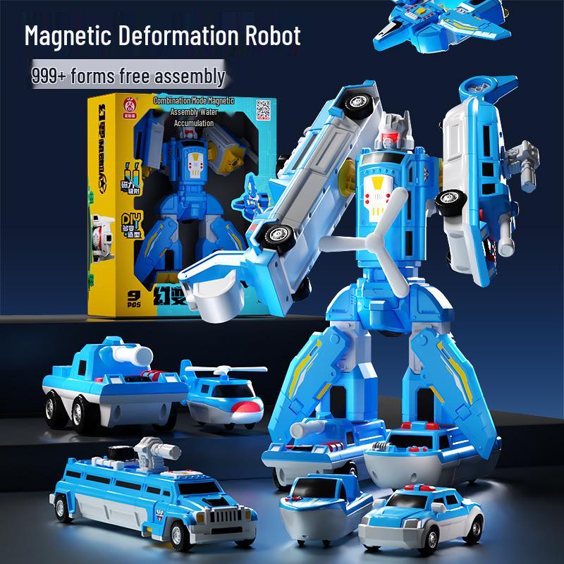 Cross-Border Magnetic Building Blocks: Children s Educational Transforming Car and Robot Set
Cross-Border Magnetic Building Blocks: Children s Educational Transforming Car and Robot Set