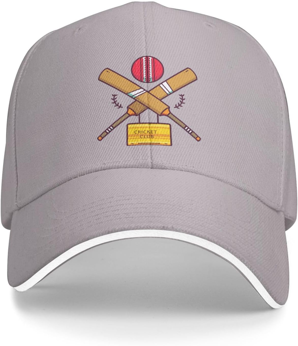 Cricket Club Bats Ball Graphic Baseball Cap Polyester Adjustable Sports Hat for Unisex Adults One Size
Cricket Club Bats Ball Graphic Baseball Cap Polyester Adjustable Sports Hat for Unisex Adults One Size