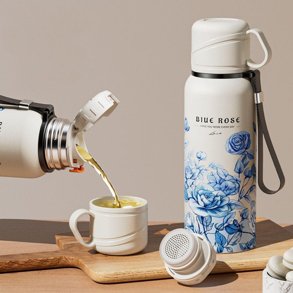with Filter Flower Pattern Thermos Bottle 620ml Thermal Cup Vacuum Flask Travel Mug Car рожевий
with Filter Flower Pattern Thermos Bottle 620ml Thermal Cup Vacuum Flask Travel Mug Car рожевий