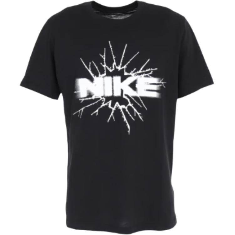 Nike Футболка с круглым вырезом и коротким рукавом с буквенным принтом, мужские топы, черные FJ2303-010 M
Nike Футболка с круглым вырезом и коротким рукавом с буквенным принтом, мужские топы, черные FJ2303-010 M