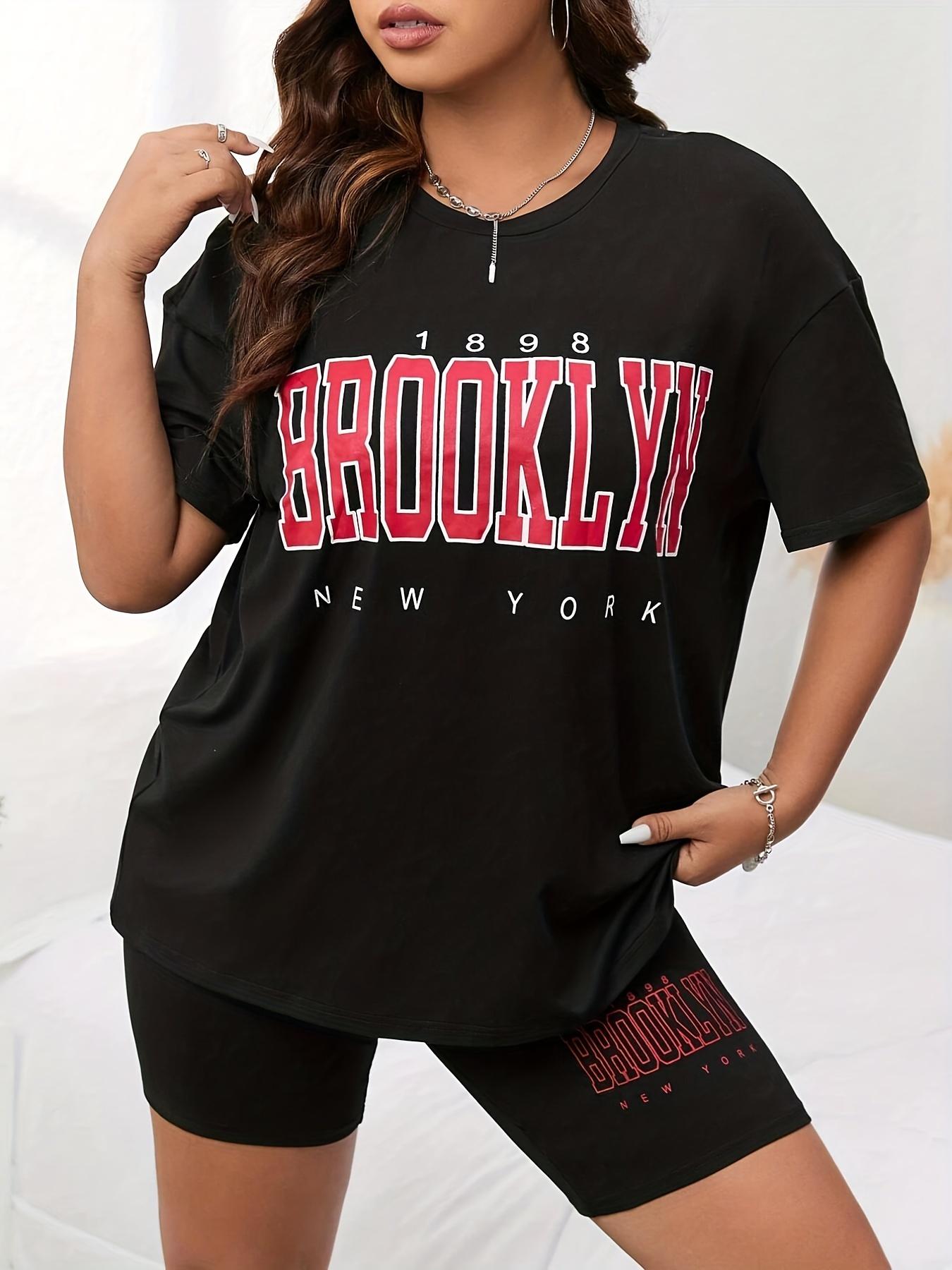 Жіноча футболка та шорти з літерами та круглим вирізом з літерами та короткими рукавами, піжамний комплект із двох предметів, одяг для відпочинку Se M чорний
Жіноча футболка та шорти з літерами та круглим вирізом з літерами та короткими рукавами, піжамний комплект із двох предметів, одяг для відпочинку Se M чорний