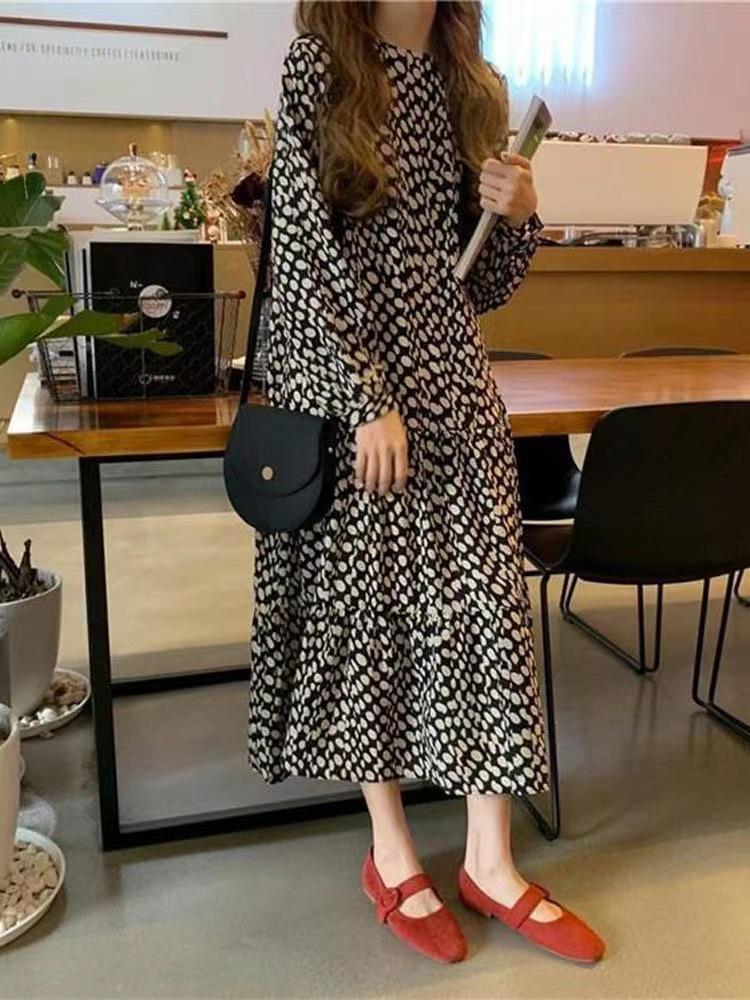 2025 Spring Floral Chiffon Dress - Black, Long Sleeve, Slim Fit, Elegant Women s Street Style Extra Large
2025 Spring Floral Chiffon Dress - Black, Long Sleeve, Slim Fit, Elegant Women s Street Style Extra Large