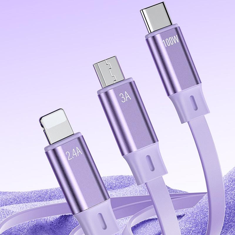 WEKOME WDC-18 Star Series 1.2m 3-in-1 Retractable 100W Fast Charging Cable Date Cord Beige
WEKOME WDC-18 Star Series 1.2m 3-in-1 Retractable 100W Fast Charging Cable Date Cord Beige