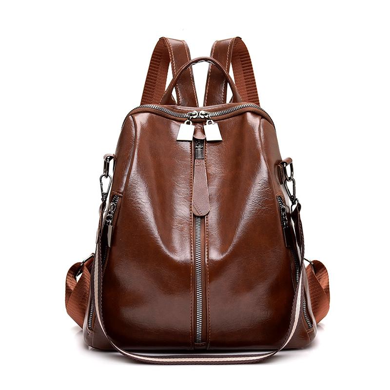 Women s Multi-Functional Backpack Dual-Use Shoulder Bag Soft Leather Travel Bag коричневий
Women s Multi-Functional Backpack Dual-Use Shoulder Bag Soft Leather Travel Bag коричневий
