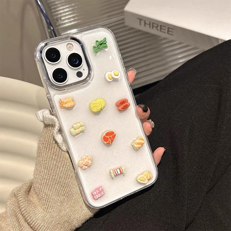 Three-Dimensional Egg Shrimp Instant Noodles Mobile Phone Case For Iphone16Promax Hot Dog Apple 17 Glitter Women S Model iPhone 7/8/SE 2020
Three-Dimensional Egg Shrimp Instant Noodles Mobile Phone Case For Iphone16Promax Hot Dog Apple 17 Glitter Women S Model iPhone 7/8/SE 2020
