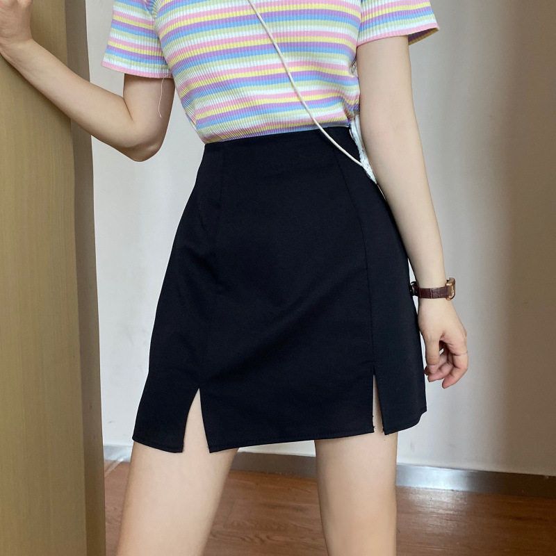 2024 Summer New Style Spicy Girl A-Line Skirt with Unique Design, Mature yet Youthful, Slit Hip-Hugging Short Skirt, Plus Size for Curvy Women Black XS
2024 Summer New Style Spicy Girl A-Line Skirt with Unique Design, Mature yet Youthful, Slit Hip-Hugging Short Skirt, Plus Size for Curvy Women Black XS