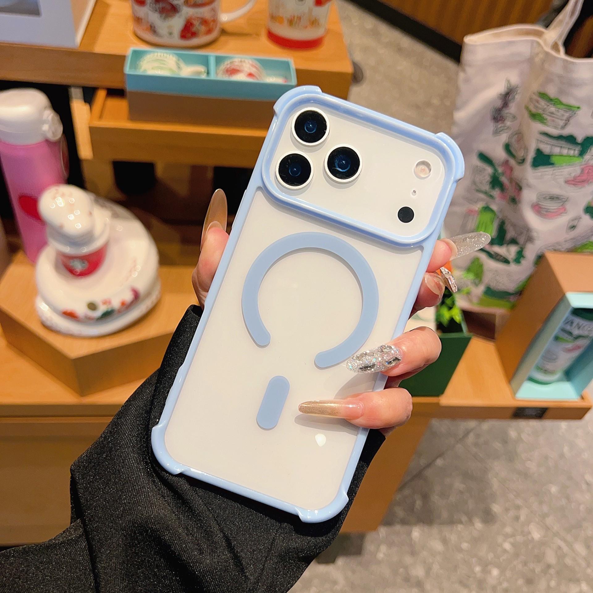 Transparent Acrylic Candy Color Anti-Drop Airbag Case for iPhone 17 Pro Max - Unisex Macaron Style. 14 синий
Transparent Acrylic Candy Color Anti-Drop Airbag Case for iPhone 17 Pro Max - Unisex Macaron Style. 14 синий