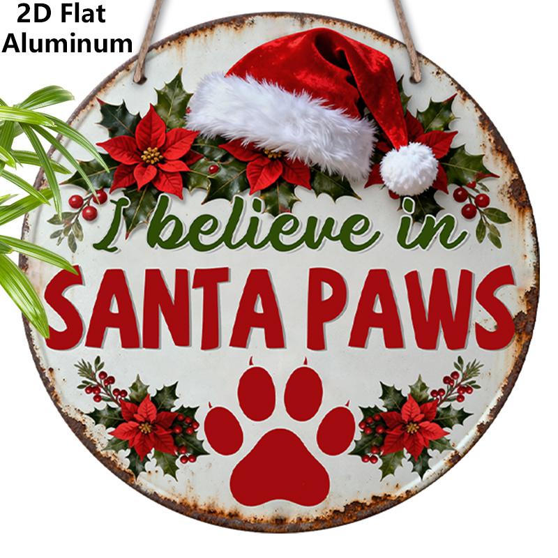 2D Flat Christmas Aluminium Sign with Santa Paws - Navidad Figurine Ornaments - Ideal for Front Door, Wall, Porch, Fence Decor - Ideal Christmas Gift 7.87×7.87inch
2D Flat Christmas Aluminium Sign with Santa Paws - Navidad Figurine Ornaments - Ideal for Front Door, Wall, Porch, Fence Decor - Ideal Christmas Gift 7.87×7.87inch