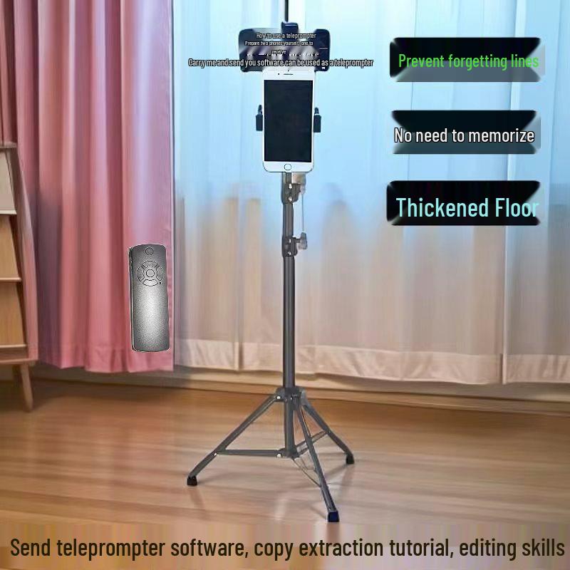 Portable Mobile Phone Teleprompter Stand with Remote Control for Live Broadcasts & Short Videos
Portable Mobile Phone Teleprompter Stand with Remote Control for Live Broadcasts & Short Videos