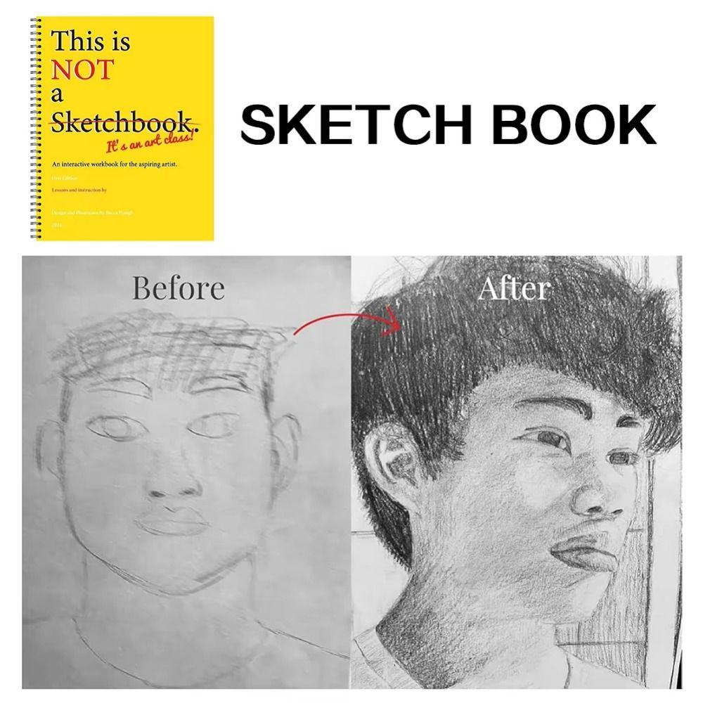Thick Paper Art Class Drawing Book Interactive Workbook Art Class Sketchbook School Supplies жовтий
Thick Paper Art Class Drawing Book Interactive Workbook Art Class Sketchbook School Supplies жовтий