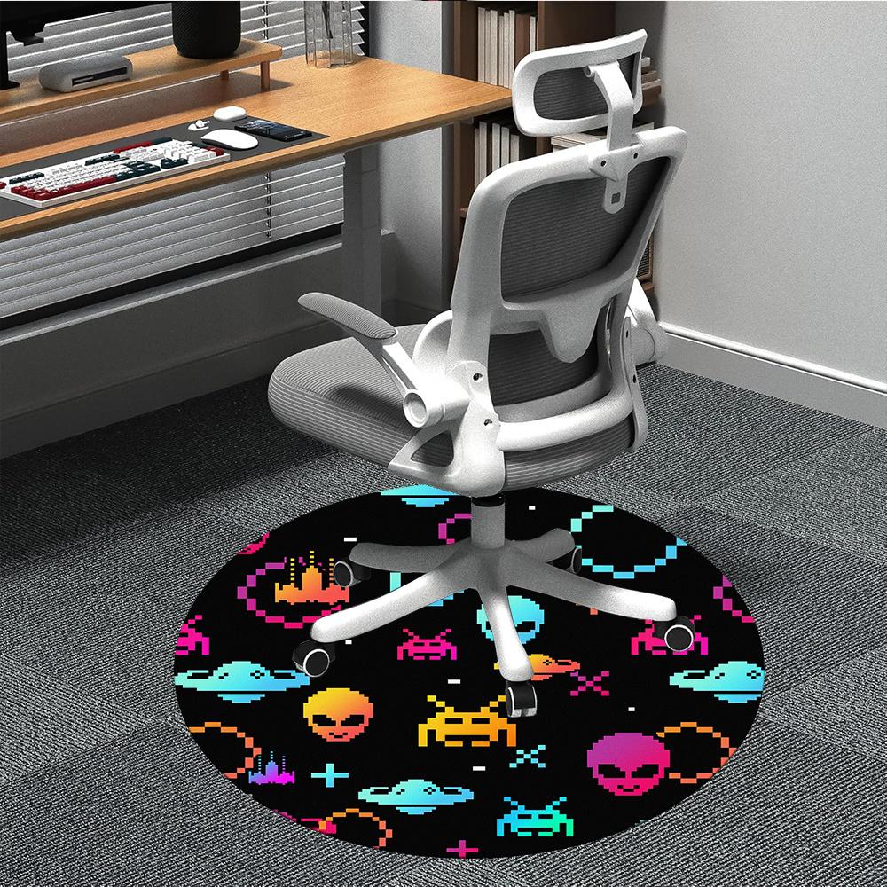 1pc Alien Space Office Round Area Rug, Indoor Mat Suitable ForOffice, Under Office Chairs Bedroom Living Room Home Decor, Room Decot165 80cm by 80cm
1pc Alien Space Office Round Area Rug, Indoor Mat Suitable ForOffice, Under Office Chairs Bedroom Living Room Home Decor, Room Decot165 80cm by 80cm
