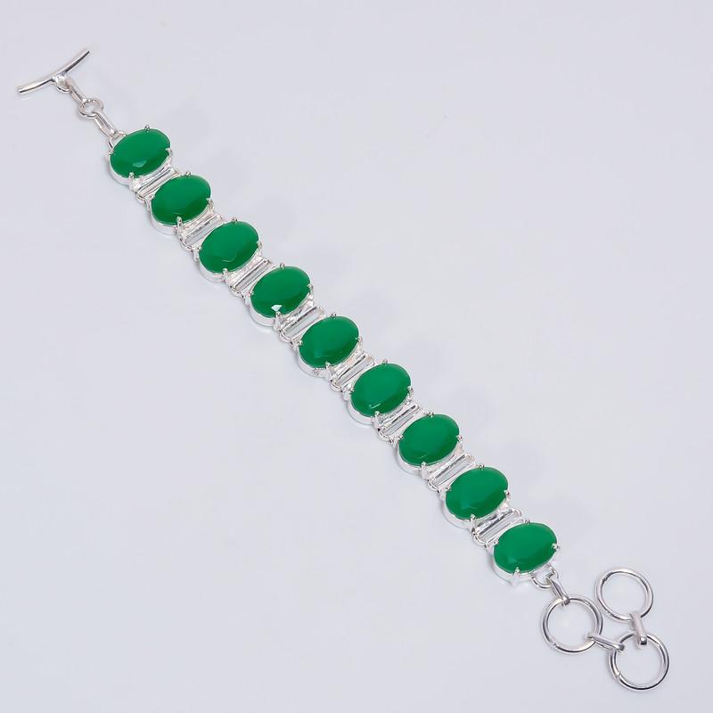 Excellent Top Grade Qualite 100% Natural Green Chalcedony Oval Shape Ethnic Style Handmade Jewelry 925 Steling Silver Bracelet 6-8 WSJ-5169 6-8
Excellent Top Grade Qualite 100% Natural Green Chalcedony Oval Shape Ethnic Style Handmade Jewelry 925 Steling Silver Bracelet 6-8 WSJ-5169 6-8