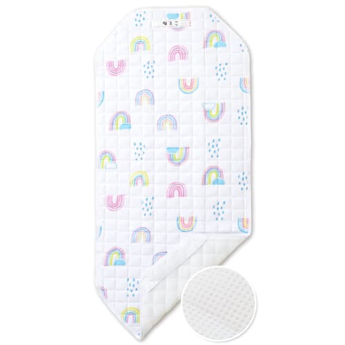keratta cot cover, nursery school, nap, soft filling quilt, 100% cotton, mesh back, name included, elastic corners 60x134cm, k. rainbow
keratta cot cover, nursery school, nap, soft filling quilt, 100% cotton, mesh back, name included, elastic corners 60x134cm, k. rainbow